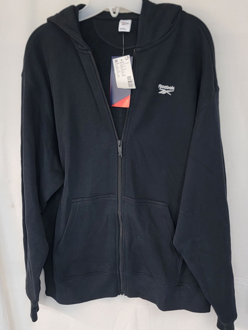 Reebok Women’s Black Full‑Zip Hoodie Jacket